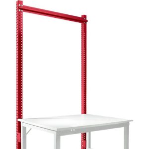 Aufbauportal, Grundtisch SPEZIAL Arbeitstisch-/Werkbanksystem UNIVERSAL/PROFI, 1250 mm, rubinrot