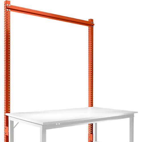 Aufbauportal, Grundtisch SPEZIAL Arbeitstisch-/Werkbanksystem UNIVERSAL/PROFI, 1500 mm, rotorange