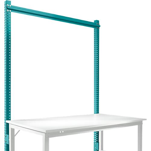 Aufbauportal, Grundtisch SPEZIAL Arbeitstisch-/Werkbanksystem UNIVERSAL/PROFI, 1500 mm, wasserblau