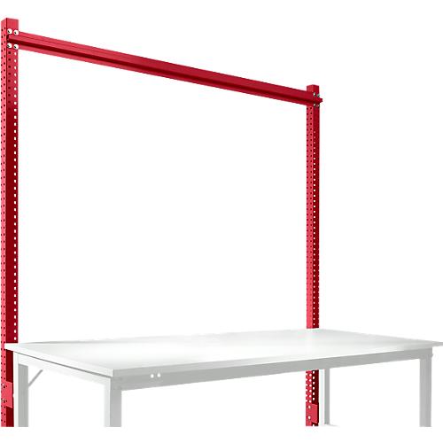 Aufbauportal, Grundtisch SPEZIAL Arbeitstisch-/Werkbanksystem UNIVERSAL/PROFI, 1750 mm, rubinrot