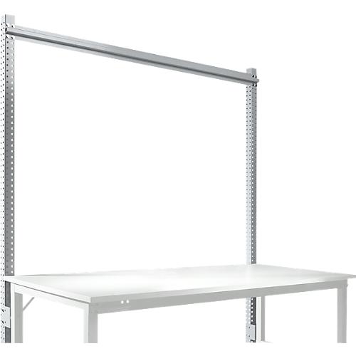 Aufbauportal, Grundtisch STANDARD Arbeitstisch-/Werkbanksystem UNIVERSAL/PROFI, 1750 mm, alusilber