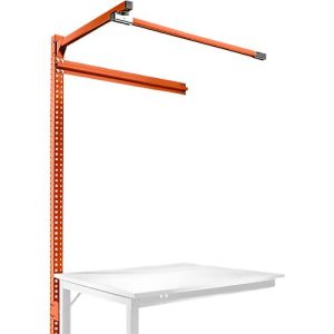 Aufbauportal m. Ausleger, Ansatztisch STANDARD Arbeitstisch/Werkbank UNIVERSAL/PROFI, 1250 mm, rotorange Aufbauportal m. Ausleger, Ansatztisch STANDARD Arbeitstisch/Werkbank UNIVERSAL/PROFI, 1250 mm, rotorange
