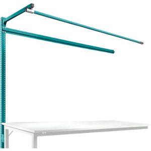 Aufbauportal m. Ausleger, Ansatztisch STANDARD Arbeitstisch/Werkbank UNIVERSAL/PROFI, 2000 mm, wasserblau Aufbauportal m. Ausleger, Ansatztisch STANDARD Arbeitstisch/Werkbank UNIVERSAL/PROFI, 2000 mm, wasserblau