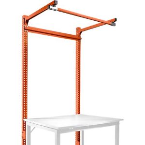 Aufbauportal m. Ausleger, Grundtisch SPEZIAL Arbeitstisch/Werkbank UNIVERSAL/PROFI, 1250 mm, rotorange Aufbauportal m. Ausleger, Grundtisch SPEZIAL Arbeitstisch/Werkbank UNIVERSAL/PROFI, 1250 mm, rotorange