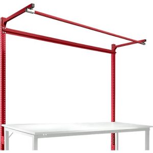 Aufbauportal m. Ausleger, Grundtisch SPEZIAL Arbeitstisch/Werkbank UNIVERSAL/PROFI, 2000 mm, rubinrot Aufbauportal m. Ausleger, Grundtisch SPEZIAL Arbeitstisch/Werkbank UNIVERSAL/PROFI, 2000 mm, rubinrot