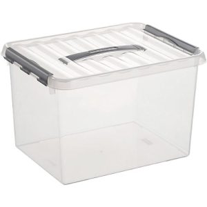 Aufbewahrungsbox Sunware Q-line, Deckel mit Griff, 22 l, L 400 x B 300 x H 260 mm Aufbewahrungsbox Sunware Q-line, Deckel mit Griff, 22 l, L 400 x B 300 x H 260 mm