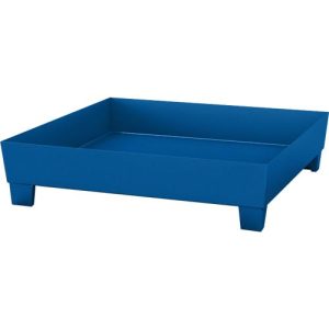 Auffangwanne ASECOS, Stahl, mit Staplerschuhen, 200 l Auffangvolumen, B 1210 x T 1240 x H 285 mm, lackiert Auffangwanne ASECOS, Stahl, mit Staplerschuhen, 200 l Auffangvolumen, B 1210 x T 1240 x H 285 mm, lackiert