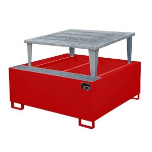 Auffangwanne AWA 1000-1, rot RAL 3000 Auffangwanne AWA 1000-1, rot RAL 3000