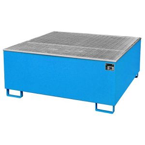 Auffangwanne BAUER AW 1000/PE mit Gitterrost, 1000 l IBC, B 1475 x T 1475 x H 625 mm, blau Auffangwanne BAUER AW 1000/PE mit Gitterrost, 1000 l IBC, B 1475 x T 1475 x H 625 mm, blau