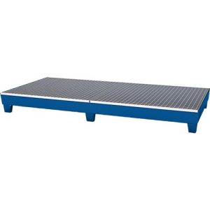 Auffangwanne WG 28, für 8 x 200 l Fässer, lackiert Auffangwanne WG 28, für 8 x 200 l Fässer, lackiert