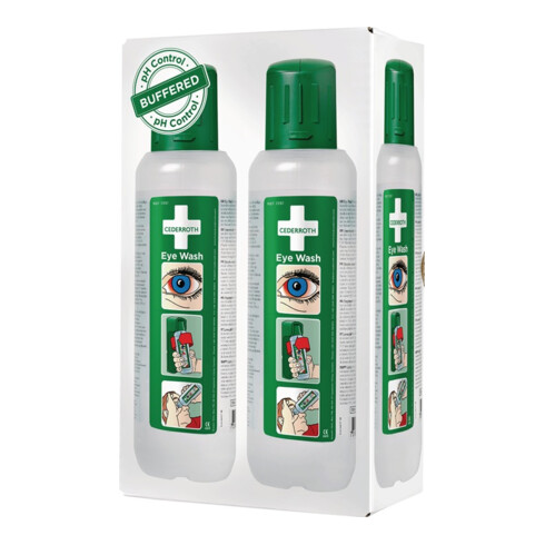 Augenspülflasche 2 x 0,5l DIN EN15154-4 CEDERROTH