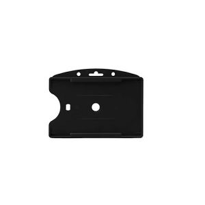 Ausweishalter Tarifold, offene Vorderseite, Fingeraussparungen, B 90 x H 65 mm, Kunststoff, schwarz, 10 Stück Ausweishalter Tarifold, offene Vorderseite, Fingeraussparungen, B 90 x H 65 mm, Kunststoff, schwarz, 10 Stück