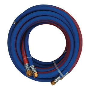 Autogenzwillingsschlauch L.15m ID 6/9mm Wandst.5/3,5mm blau/rot Autogenzwillingsschlauch L.15m ID 6/9mm Wandst.5/3,5mm blau/rot