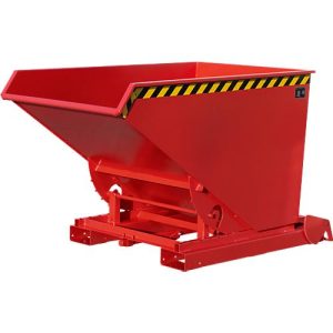 Automatischer Kippbehälter Bauer Typ 4A 1200, 3 Entriegelungspunkte, Abrollsystem, Inhalt 1,2 m³, bis 1500 kg, feuerrot RAL 3000 Automatischer Kippbehälter Bauer Typ 4A 1200, 3 Entriegelungspunkte, Abrollsystem, Inhalt 1,2 m³, bis 1500 kg, feuerrot RAL 3000
