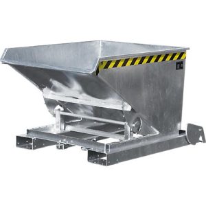 Automatischer Kippbehälter Bauer Typ 4A 600, 3 Entriegelungspunkte, Abrollsystem, Inhalt 0,6 m³, bis 1000 kg, verzinkt Automatischer Kippbehälter Bauer Typ 4A 600, 3 Entriegelungspunkte, Abrollsystem, Inhalt 0,6 m³, bis 1000 kg, verzinkt