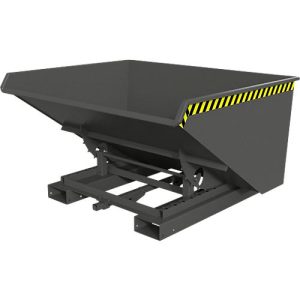 Automatischer Kippbehälter Bauer Typ 4A 900, 3 Entriegelungspunkte, Abrollsystem, Inhalt 0,9 m³, bis 1000 kg, mausgrau RAL 7005 Automatischer Kippbehälter Bauer Typ 4A 900, 3 Entriegelungspunkte, Abrollsystem, Inhalt 0,9 m³, bis 1000 kg, mausgrau RAL 7005