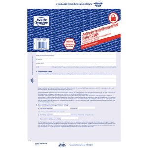 Avery Zweckform Auftragsverarbeitungsvertrag, A4, selbstdurchschreibend, 4-seitig Avery Zweckform Auftragsverarbeitungsvertrag, A4, selbstdurchschreibend, 4-seitig