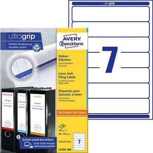 AVERY® Zweckform Ordner-Etiketten, ultragrip, 700 Stück AVERY® Zweckform Ordner-Etiketten, ultragrip, 700 Stück
