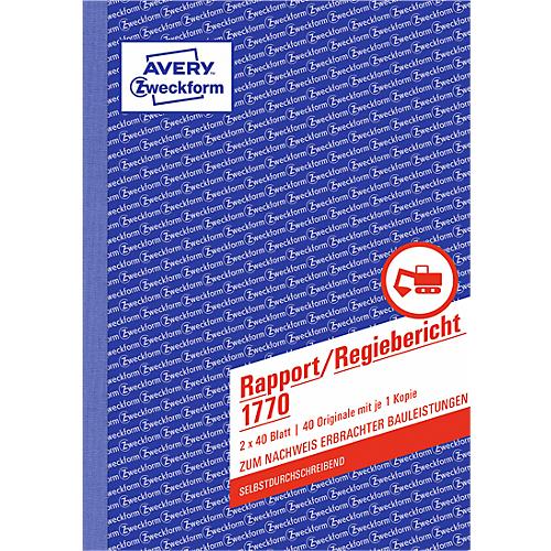 Avery Zweckform Rapport/Regiebericht Nr. 1770