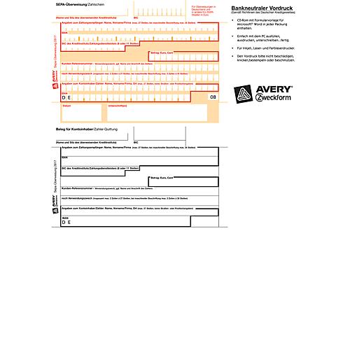 AVERY™ Zweckform SEPA-Überweisung/Zahlschein Nr. 2817