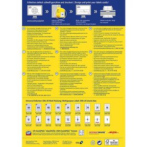 AVERY Zweckform Universal-Etiketten 3427-200, ultragrip, 105 x 74 mm, DP INTERNETMARKE geeignet AVERY Zweckform Universal-Etiketten 3427-200, ultragrip, 105 x 74 mm, DP INTERNETMARKE geeignet