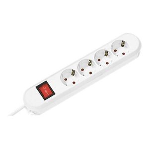 Bachmann SMART – Steckdosenleiste – Ausgangsanschlüsse: 4 (power CEE 7/7) – 1.5 m Schnur – weiß