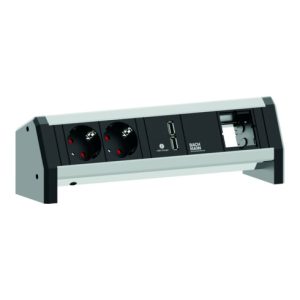 Bachmann Steckdoseneinheit Desk1 sw,2xSchutz.USB,1xCM 902.0182 Bachmann Steckdoseneinheit Desk1 sw,2xSchutz.USB,1xCM 902.0182