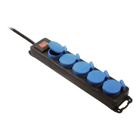 Bachmann Verteilersteckdose 5xSchutzk.1xSchalter 349.046