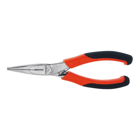 Bahco Flachrundzange ERGO gerade, verchromt, ganze Länge: 160 mm