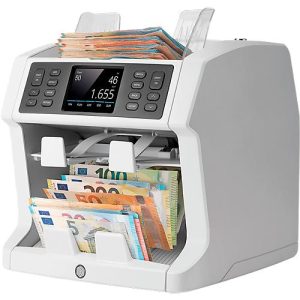 Banknotenzähler Safescan® 2985 SX, zentralbankgetestet, 7 Sicherheitsmerkmale, Wertzähler & -sortierer, bis zu 1200 Scheine/min & bis zu 3 Währungen