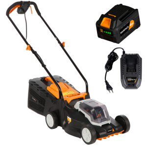 Batavia 7064713 – Akku-Rasenmäher – 18 V 4 Ah – Schnittbreite 32 cm