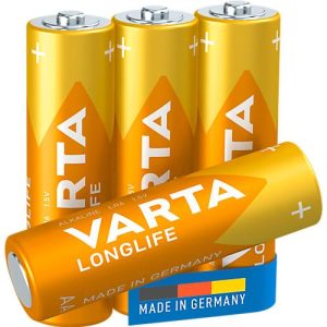 Batterie AA/Mignon VARTA Longlife, hohe Lebens- & Lagerdauer, 1,5 V, 4 Stück Batterie AA/Mignon VARTA Longlife, hohe Lebens- & Lagerdauer, 1,5 V, 4 Stück