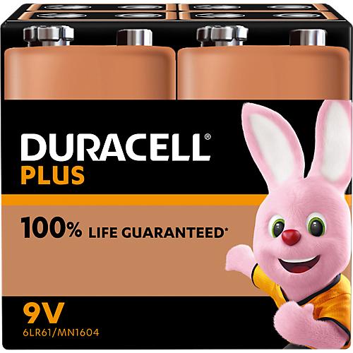 Batterie Alkaline, E-Block, 6LR61, 9V, Plus, Extra Life, Retail Blister (4-Pack)