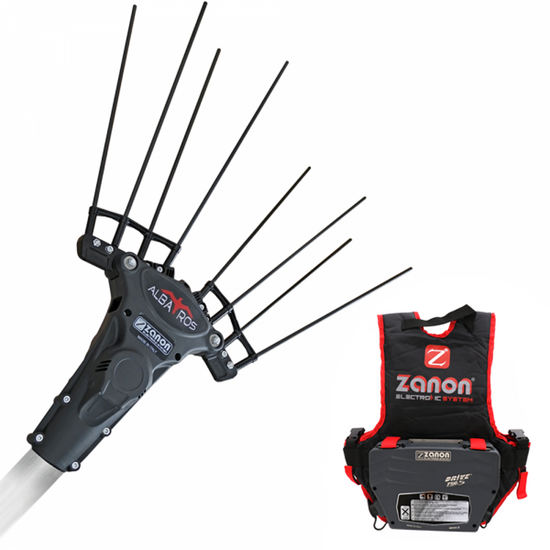 Batteriebetriebener Olivenrüttler Zanon Albatros AL300 - Teleskopschaft 210 - 340cm