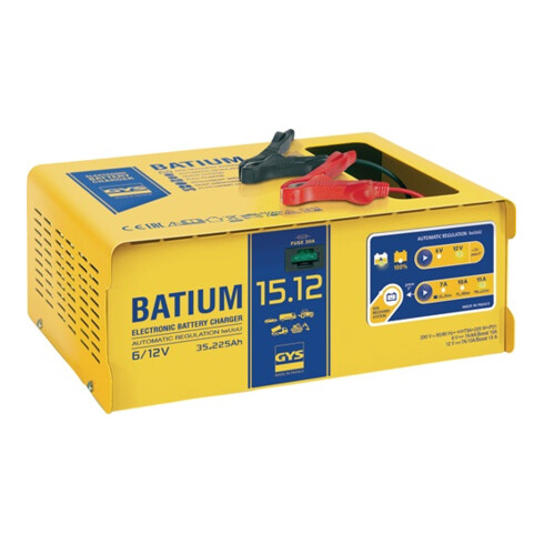 Batterieladegerät BATIUM 15-12 6/12 V effektiv:11/arithmetisch:7-10-15 A GYS