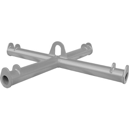 Bauer Big-Bag-Traverse TBB, für Kran, L 1100 x B 1100 x H 215 mm, bis 2000 kg, Stahlrohr, Mausgrau