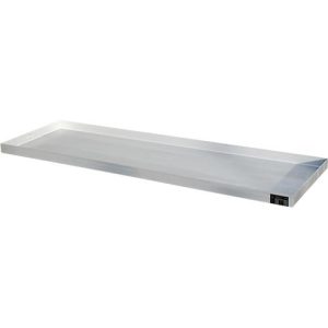Bauer Kleingebindewanne KGW 5 V4A, ohne Lochblechrost, L 1850 x B 600 x H 60 mm, 60 L, 150 kg, Edelstahl 1.4571, Silber