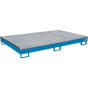 Bauer Regalwanne RW-GR 2200-1 PE, mit PE-Einsatz, mit Gitterrost, L 2165 x B 1315 x H 230 mm , lichtblau RAL 5012 Bauer Regalwanne RW-GR 2200-1 PE, mit PE-Einsatz, mit Gitterrost, L 2165 x B 1315 x H 230 mm , lichtblau RAL 5012