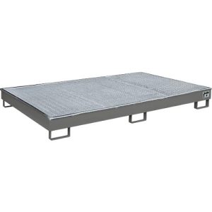 Bauer Regalwanne RW-GR 2200-1 PE, mit PE-Einsatz, mit Gitterrost, L 2165 x B 1315 x H 230 mm , mausgrau RAL 7005 Bauer Regalwanne RW-GR 2200-1 PE, mit PE-Einsatz, mit Gitterrost, L 2165 x B 1315 x H 230 mm , mausgrau RAL 7005