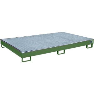 Bauer Regalwanne RW-GR 2200-1 PE, mit PE-Einsatz, mit Gitterrost, L 2165 x B 1315 x H 230 mm , resedagrün RAL 6011 Bauer Regalwanne RW-GR 2200-1 PE, mit PE-Einsatz, mit Gitterrost, L 2165 x B 1315 x H 230 mm , resedagrün RAL 6011