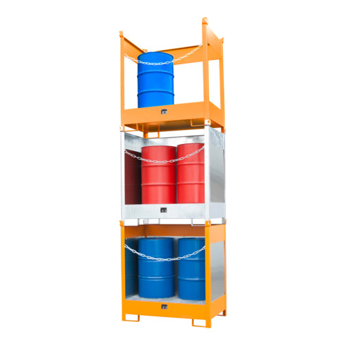 Bauer Südlohn Fass-Stapelpalette FSP-2 G, feuerverzinkt