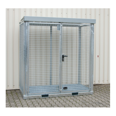 Bauer Südlohn Gasflaschen-Container GFC-E/G M1, feuerverzinkt