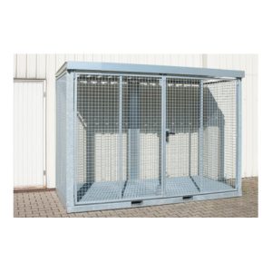 Bauer Südlohn Gasflaschen-Container GFC-E/G M4, feuerverzinkt Bauer Südlohn Gasflaschen-Container GFC-E/G M4, feuerverzinkt