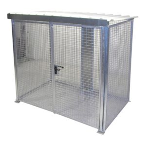 Bauer Südlohn Gasflaschen-Container GFC-M3/D-DF, feuerverzinkt
