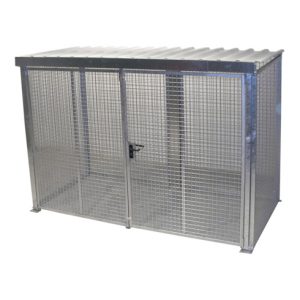 Bauer Südlohn Gasflaschen-Container GFC-M4/D-DF, feuerverzinkt