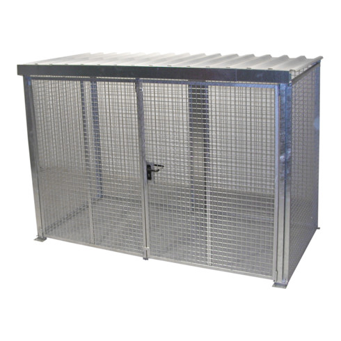 Bauer Südlohn Gasflaschen-Container GFC-M4/D-DF, feuerverzinkt
