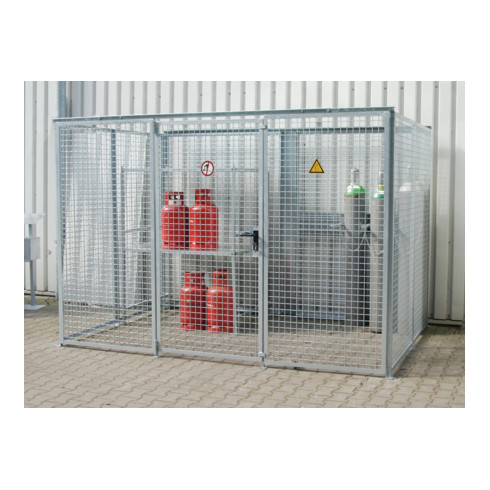Bauer Südlohn Gasflaschen-Container GFC-M5, feuerverzinkt