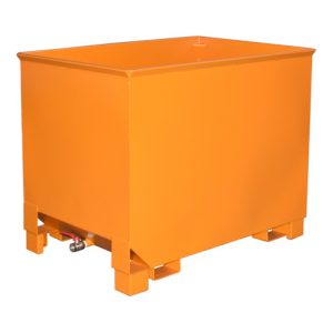 Bauer Südlohn Spänekasten CS 80, lackiert, Gelborange Bauer Südlohn Spänekasten CS 80, lackiert, Gelborange