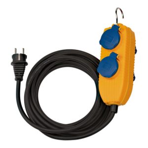 Baustellenkabel IP54 mit Powerblock 10m schwarz H07RN-F3G1,5 Baustellenkabel IP54 mit Powerblock 10m schwarz H07RN-F3G1,5