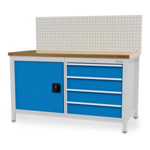 Bedrunka+Hirth Kastenwerkbank 1500 R 24-24 mit 4 Schubladen BxTxH 1500x750x959 mm Bedrunka+Hirth Kastenwerkbank 1500 R 24-24 mit 4 Schubladen BxTxH 1500x750x959 mm